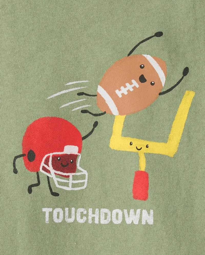 Baby And Toddler Boys Touchdown Graphic Tee