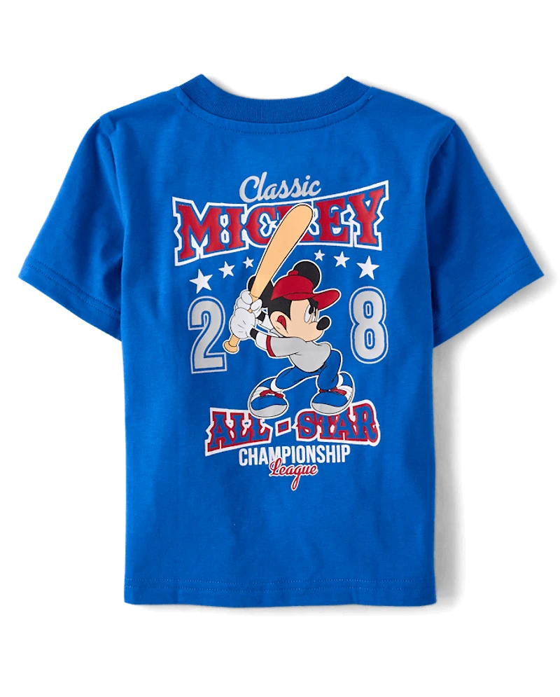 Toddler Boys Mickey Mouse™ Baseball 2-Piece Outfit Set