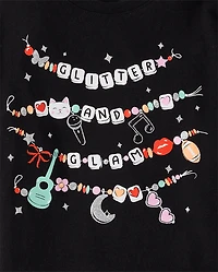 Girls Friendship Bracelet Graphic Tee