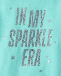 Baby And Toddler Girls Sparkle Era Graphic Tee