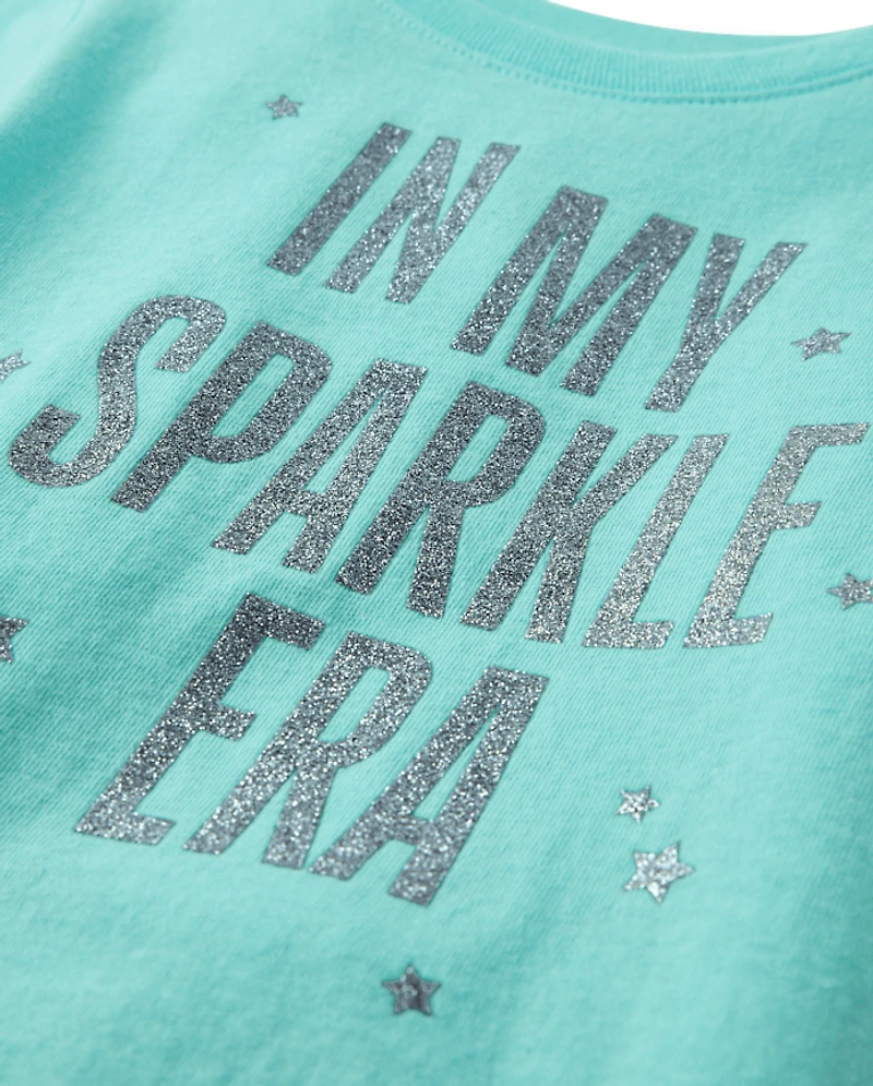 Baby And Toddler Girls Sparkle Era Graphic Tee