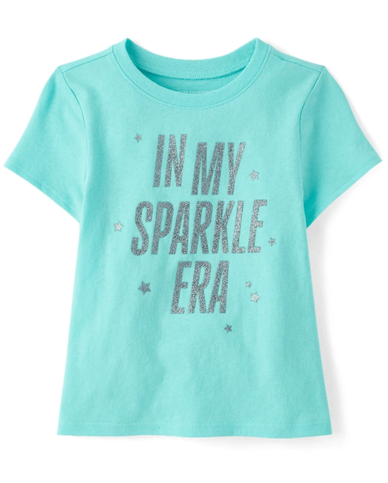 T-shirt graphique Sparkle Era pour bébés et petites filles