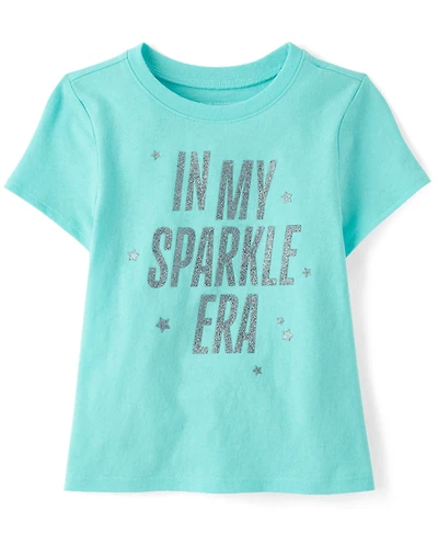 T-shirt graphique Sparkle Era pour bébés et petites filles