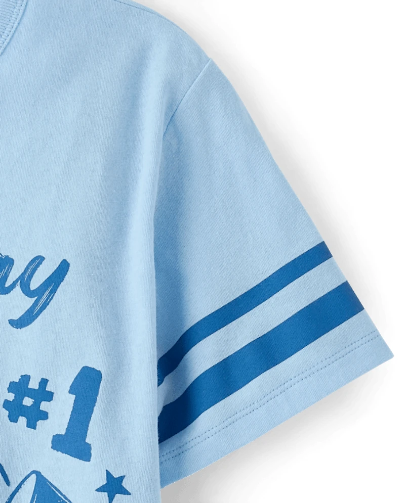 Girls Game Day Oversized Graphic Tee