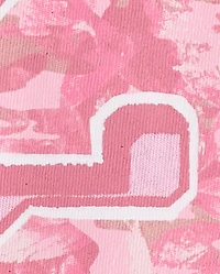 T-shirt graphique camouflage pour filles