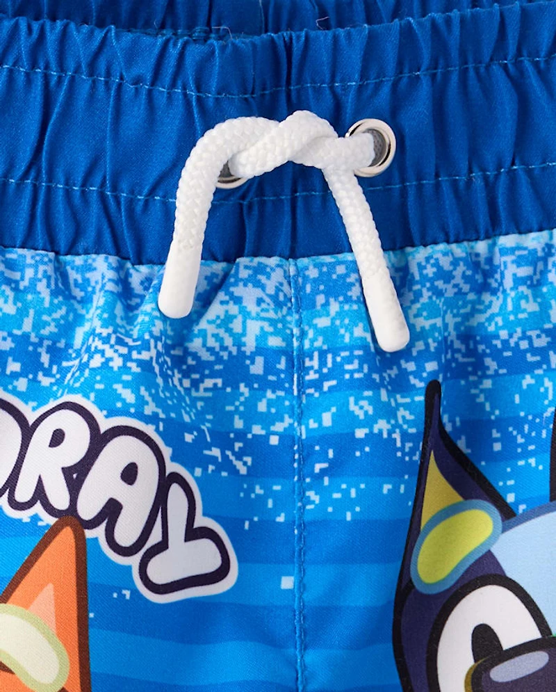 Toddler Boys Bluey™ Rashguard 2-Piece Swimsuit