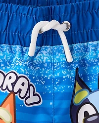 Toddler Boys Bluey™ Rashguard 2-Piece Swimsuit