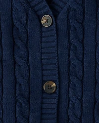 Girls Cable Knit Cardigan