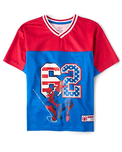 Maillot de football Spider-Man™ pour garçons, style américain