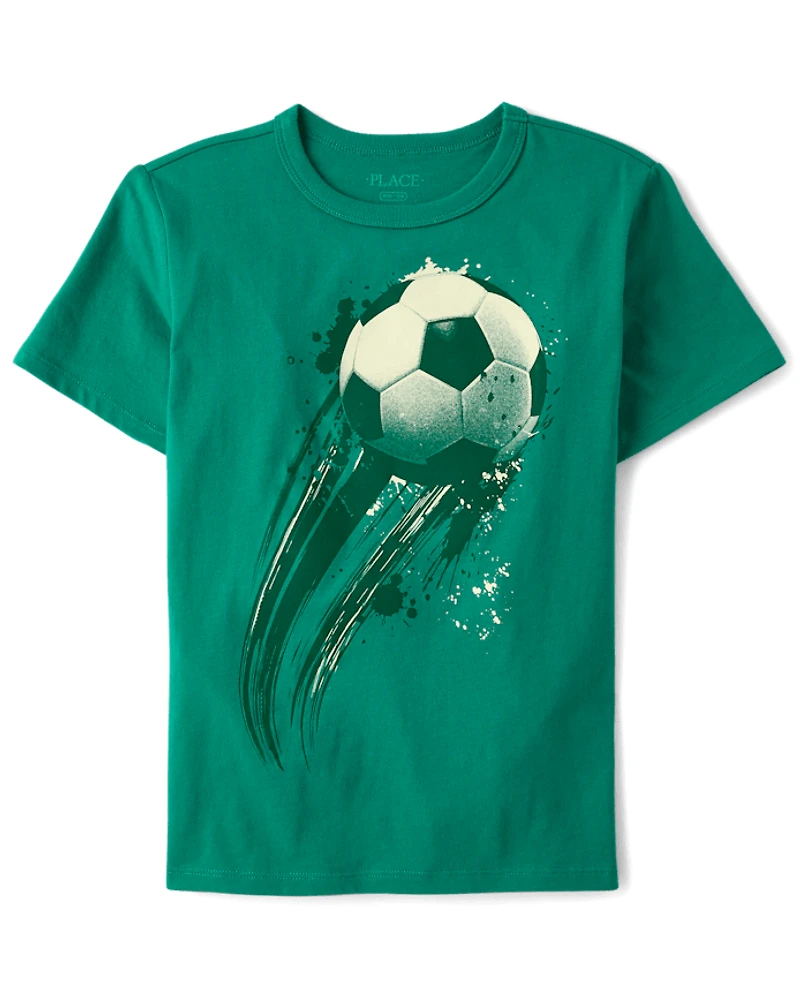 Boys Soccer Ball Graphic Tee