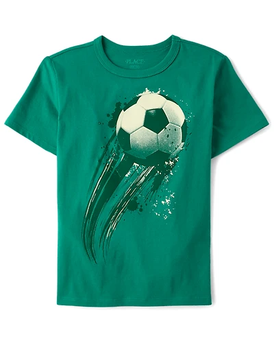 Boys Soccer Ball Graphic Tee