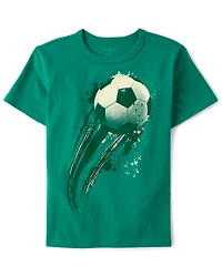 Boys Soccer Ball Graphic Tee