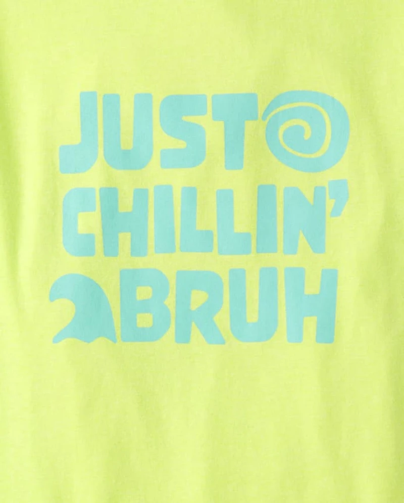 Boys Just Chillin' Bruh Graphic Tee