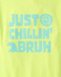 Boys Just Chillin' Bruh Graphic Tee