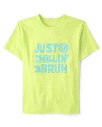 Boys Just Chillin' Bruh Graphic Tee