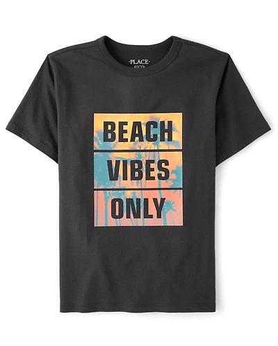Boys Beach Vibes Only Graphic Tee
