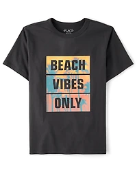 Boys Beach Vibes Only Graphic Tee