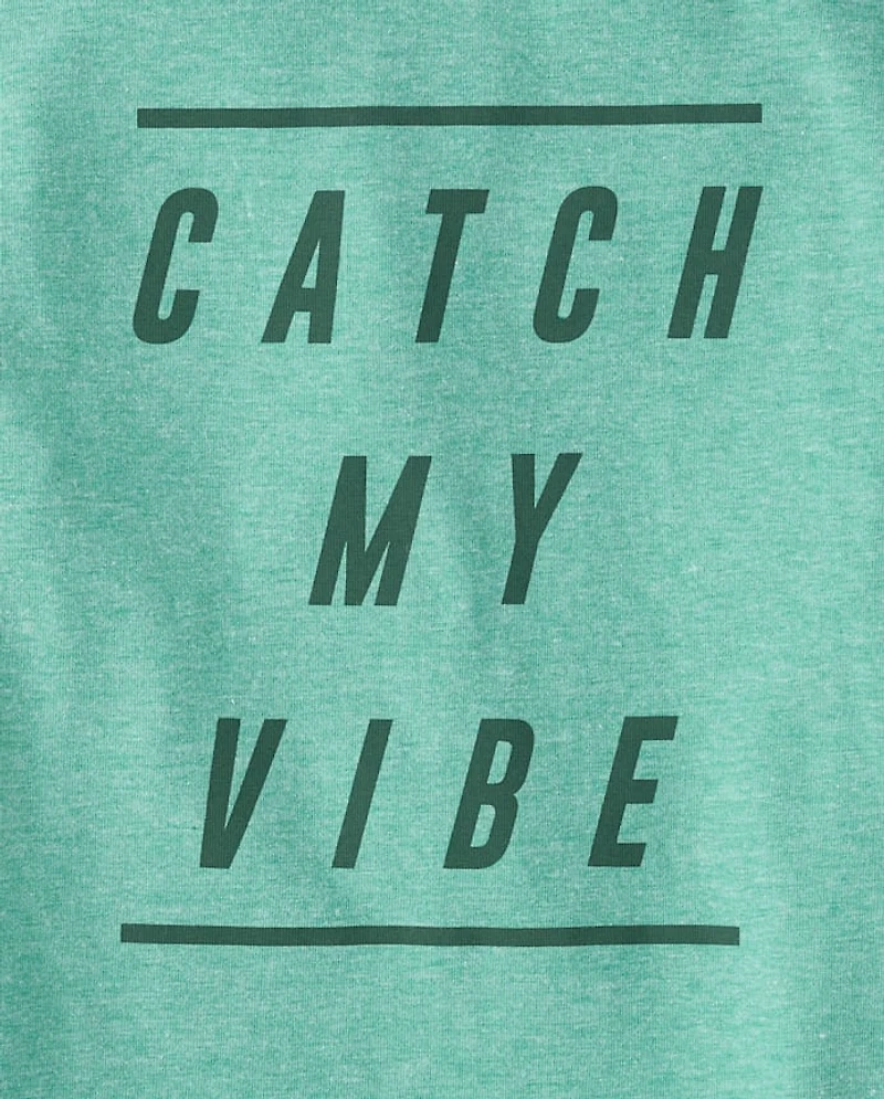 Boys Catch My Vibe Graphic Tee