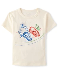 Boys Motorbike Cross Graphic Tee