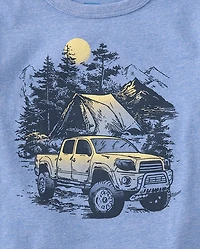 Boys Camping Truck Graphic Tee