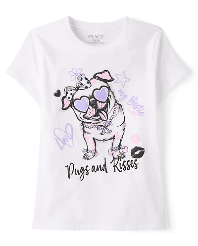Girls Dog Graphic Tee