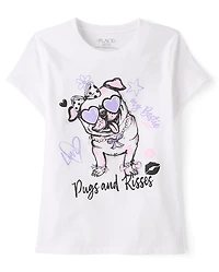 Girls Dog Graphic Tee