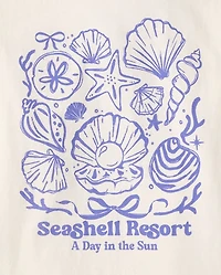 Girls Seashells Graphic Tee