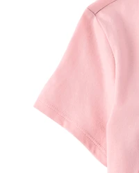 Girls Hibiscus Flower Graphic Tee