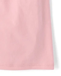 Girls Hibiscus Flower Graphic Tee