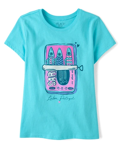 Girls Sardines Graphic Tee
