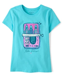 Girls Sardines Graphic Tee