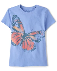 Girls Butterfly Graphic Tee