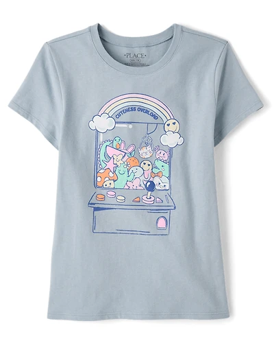 Girls Claw Machine Graphic Tee