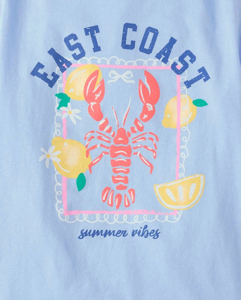 Girls Lobster Graphic Tee