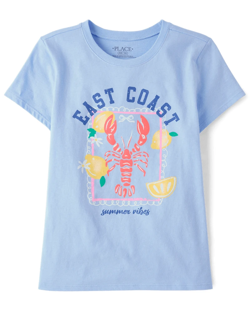 Girls Lobster Graphic Tee