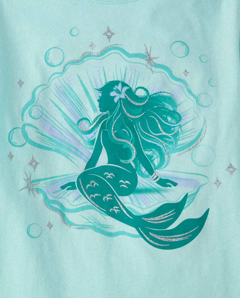 Girls Mermaid Graphic Tee