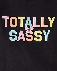 Baby And Toddler Girls Sassy Graphic Tee