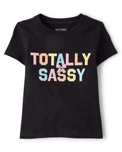 Baby And Toddler Girls Sassy Graphic Tee