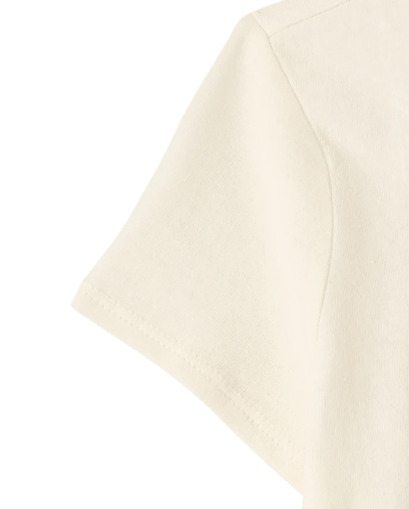 Baby And Toddler Girls Stamps Graphic Tee