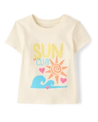 Baby And Toddler Girls Sun Club Graphic Tee