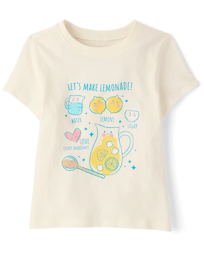Baby And Toddler Girls Lemonade Graphic Tee