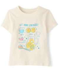 Baby And Toddler Girls Lemonade Graphic Tee