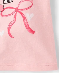 Baby And Toddler Girls Bows Graphic Tee