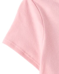 Baby And Toddler Girls Hibiscus Flower Graphic Tee