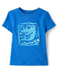 Baby And Toddler Girls Mermaid Graphic Tee