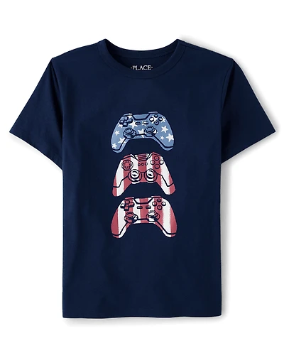 Boys Americana Video Game Graphic Tee