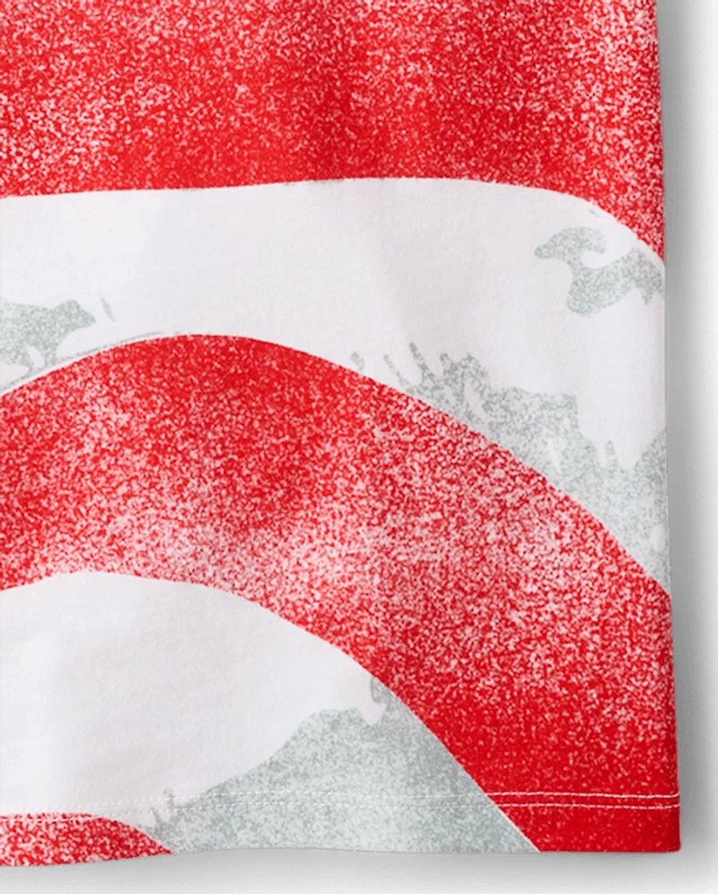 Boys American Flag Graphic Tee