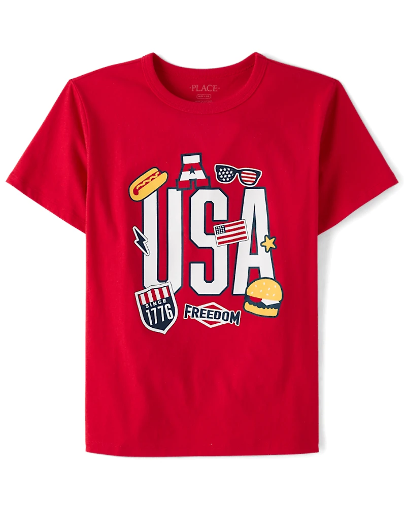 Boys USA Graphic Tee