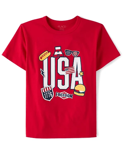 Boys USA Graphic Tee