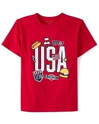 Boys USA Graphic Tee